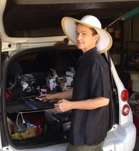 
                Robin, the locksmith, working on locks and making keys
            